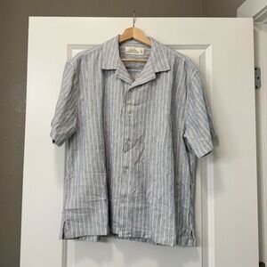 Abercrombie & Fitch Blue Striped Casual Shirt